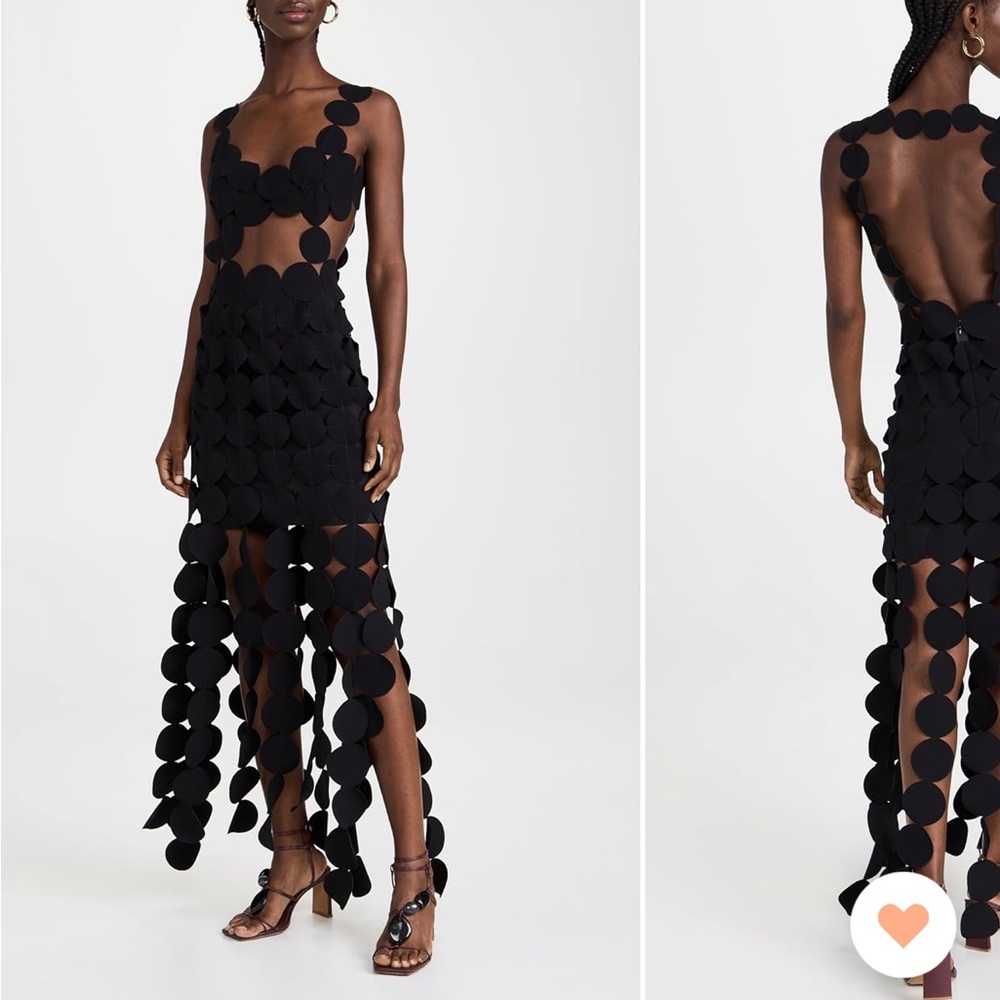 A.W.A.K.E. MODE Paulette cutout maxi dress